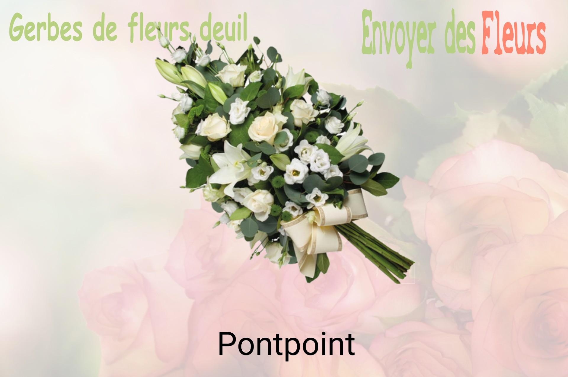 Gerbe de fleurs de deuil livrée à Pontpoint